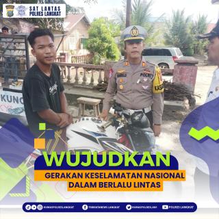 Satlantas Polres Langkat Menggelar Razia Gabungan